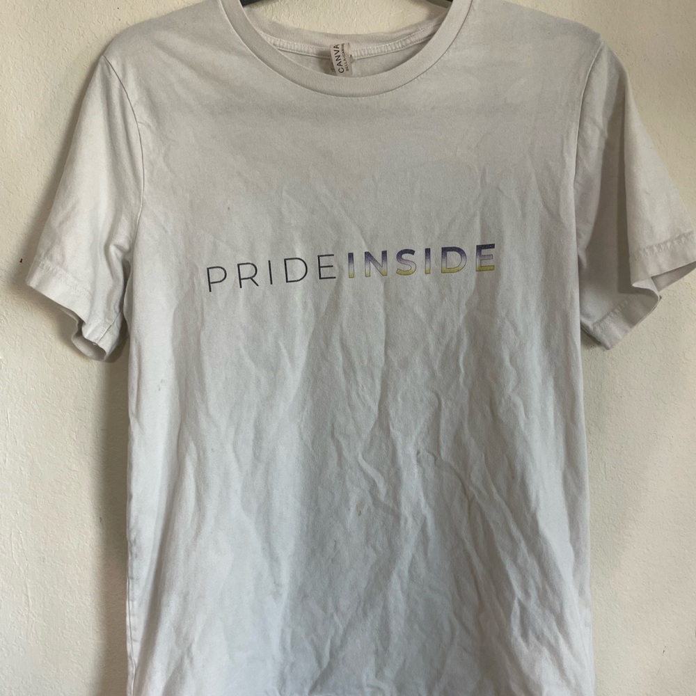Bella Canvas Pride Inside Tee - White